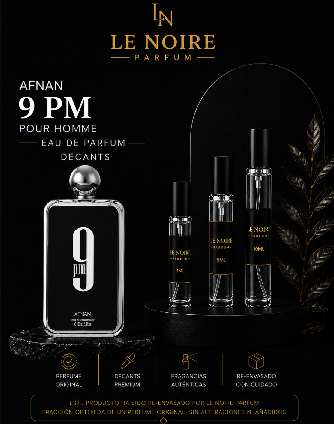 Afnan 9 PM Pour Homme EDP – Decant