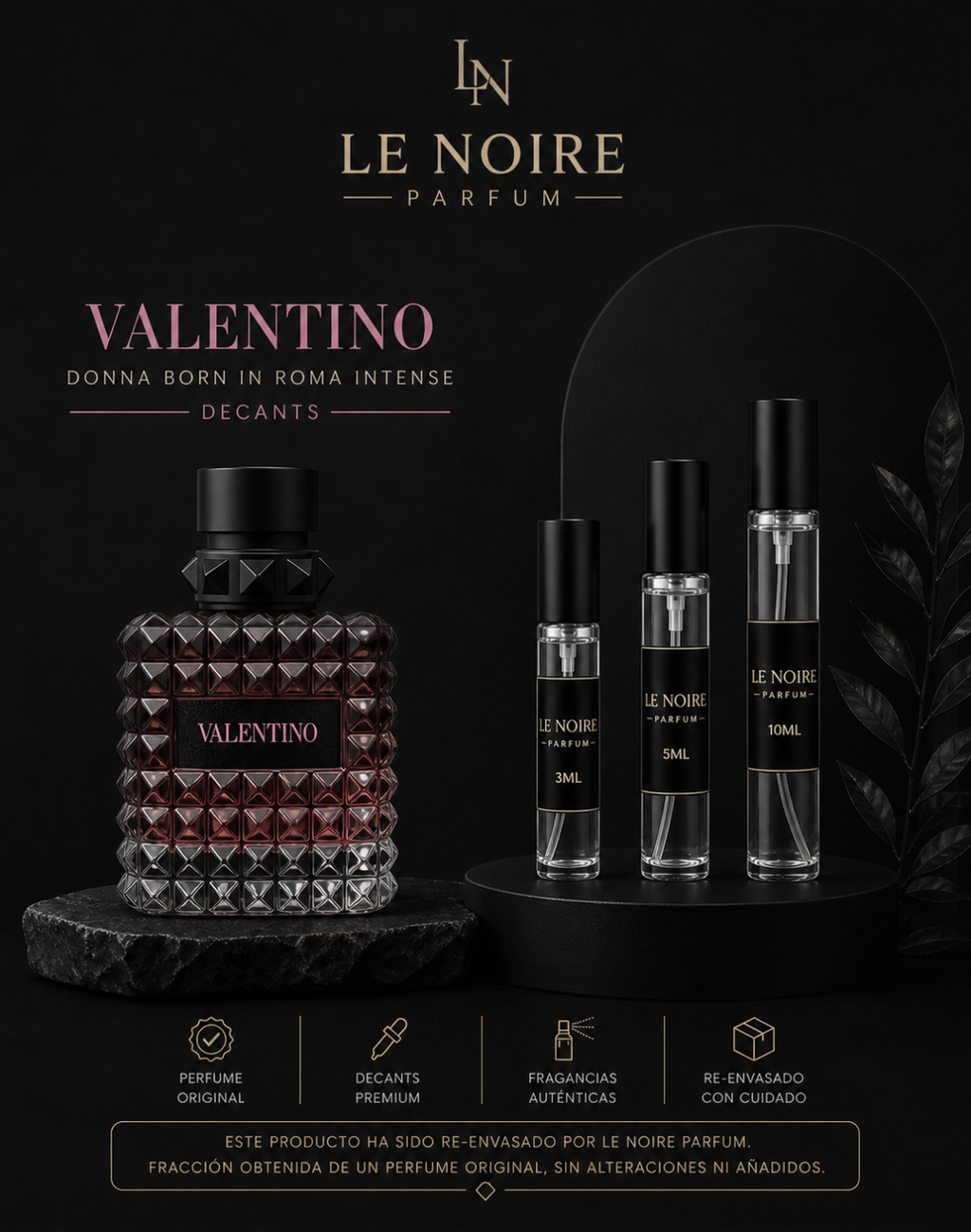 Decant Valentino Donna Born In Roma Intense 3 ml, 5 ml y 10 ml - Le Noire Parfum