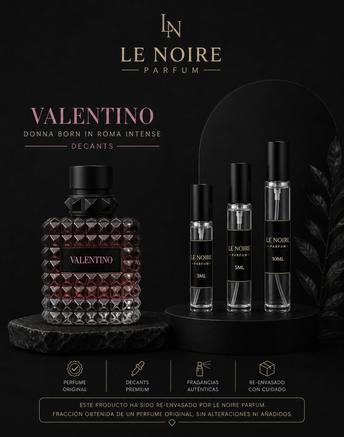 Decant Valentino Donna Born In Roma Intense 3 ml, 5 ml y 10 ml - Le Noire Parfum